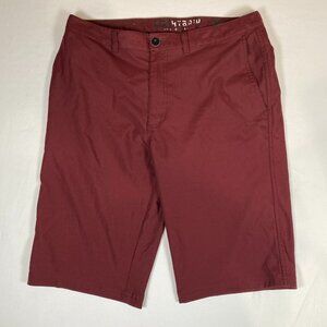 BKE Hybrid Tailored Fit Men's Shorts 32 Red 100% Polyester